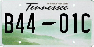 TN license plate B4401C