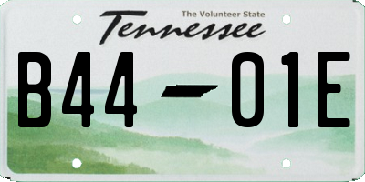 TN license plate B4401E