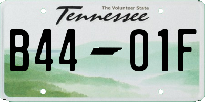TN license plate B4401F