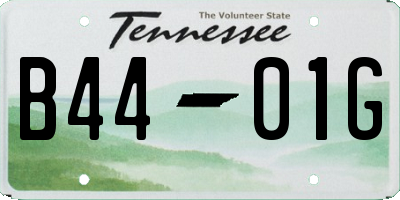 TN license plate B4401G