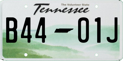 TN license plate B4401J