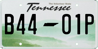 TN license plate B4401P