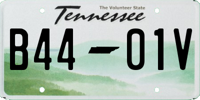 TN license plate B4401V