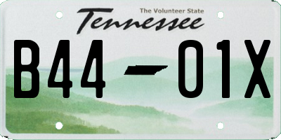 TN license plate B4401X