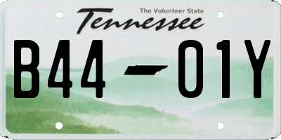 TN license plate B4401Y