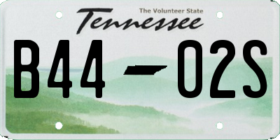 TN license plate B4402S