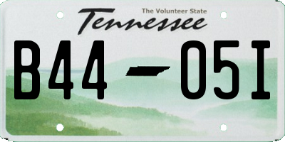 TN license plate B4405I