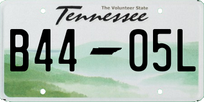 TN license plate B4405L