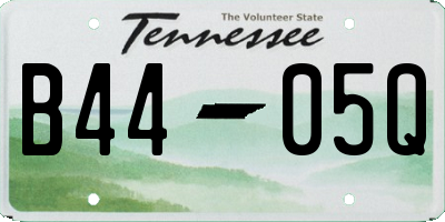 TN license plate B4405Q