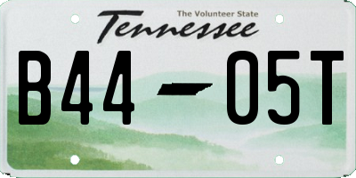 TN license plate B4405T