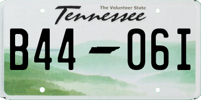 TN license plate B4406I