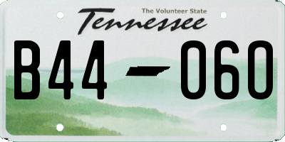 TN license plate B4406O