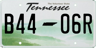 TN license plate B4406R