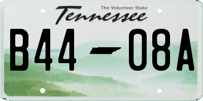 TN license plate B4408A