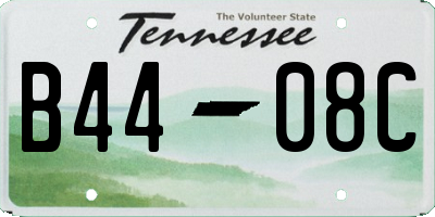 TN license plate B4408C