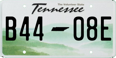 TN license plate B4408E