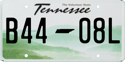 TN license plate B4408L