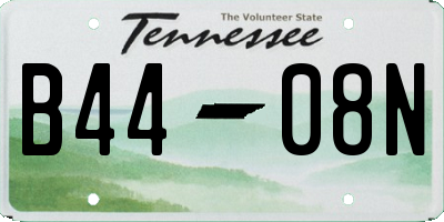 TN license plate B4408N