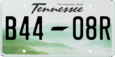 TN license plate B4408R