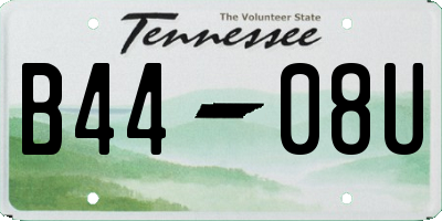 TN license plate B4408U