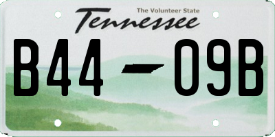 TN license plate B4409B