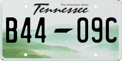 TN license plate B4409C