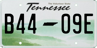 TN license plate B4409E
