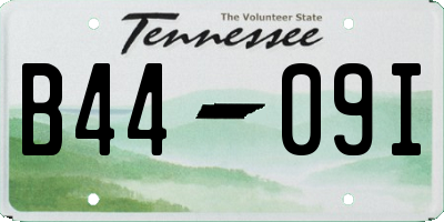 TN license plate B4409I