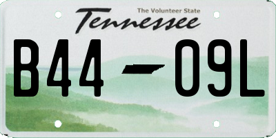 TN license plate B4409L