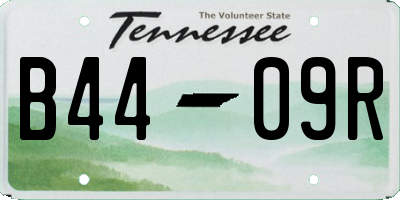 TN license plate B4409R