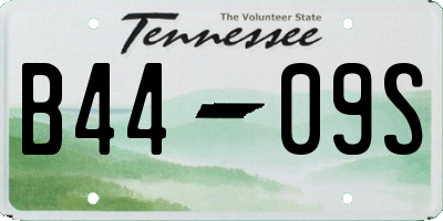 TN license plate B4409S