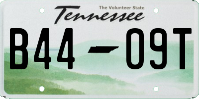 TN license plate B4409T