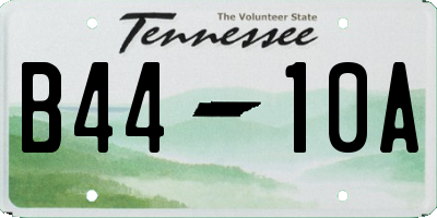TN license plate B4410A