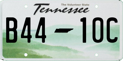 TN license plate B4410C