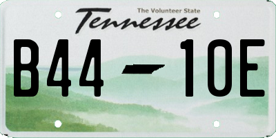 TN license plate B4410E