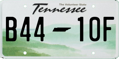 TN license plate B4410F