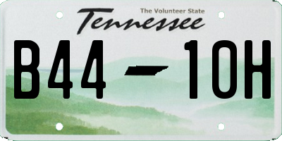 TN license plate B4410H