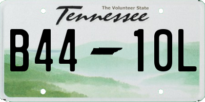 TN license plate B4410L