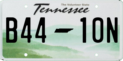 TN license plate B4410N