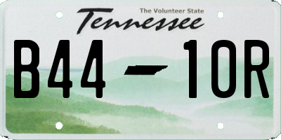 TN license plate B4410R