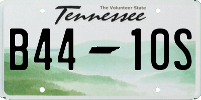 TN license plate B4410S