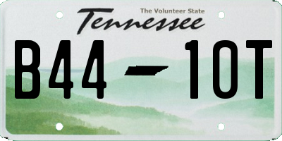 TN license plate B4410T