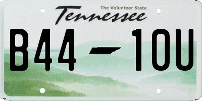 TN license plate B4410U