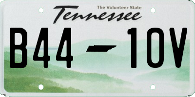 TN license plate B4410V