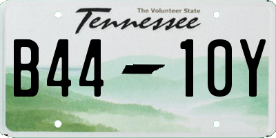TN license plate B4410Y