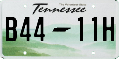 TN license plate B4411H