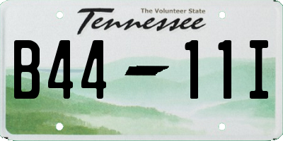 TN license plate B4411I