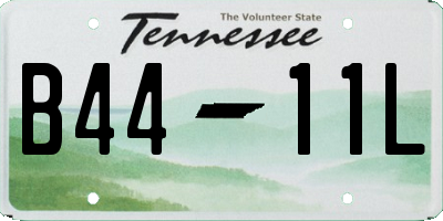 TN license plate B4411L