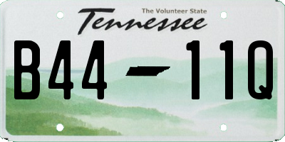 TN license plate B4411Q