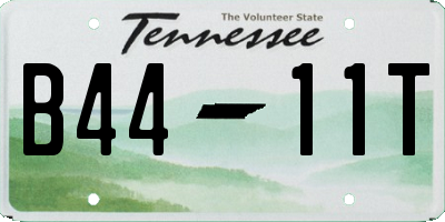 TN license plate B4411T